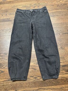 Tibi Black Relaxed Jeans